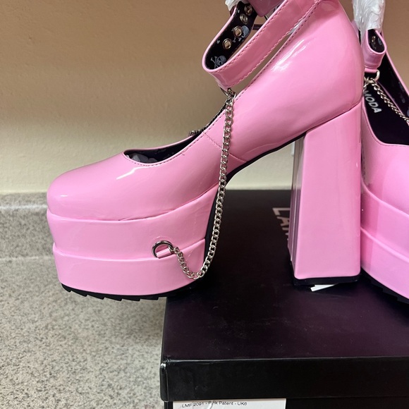 Lamoda 4.5” Pink Platform Heels - Picture 6 of 8
